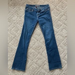 Women’s low rise, boot cut BKE jeans size 4